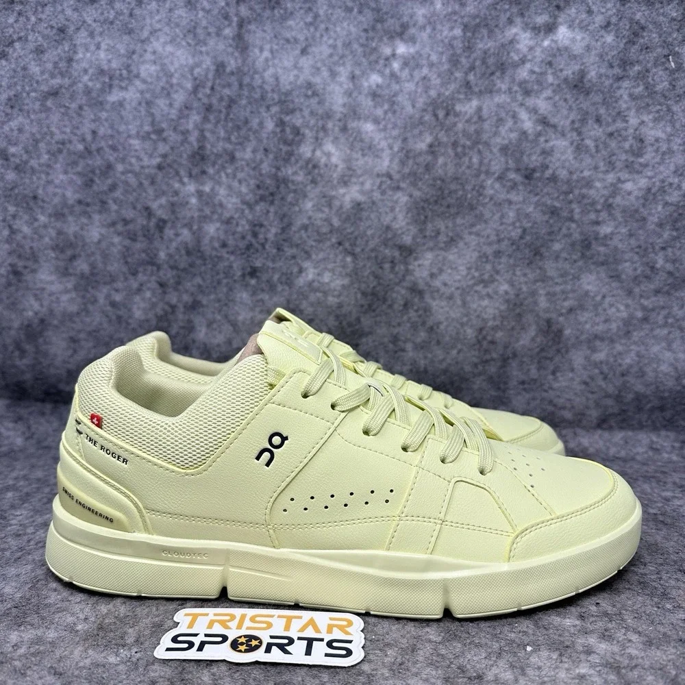 ON The Roger Clubhouse Tennis Shoes Mens Size 8 Hay Pickleball Federer
